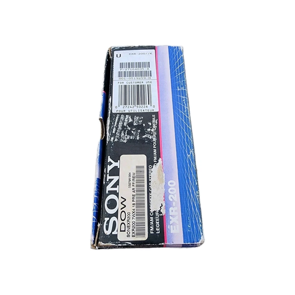 (NEW) Vintage Sony EXR-200 FM/AM Cassette Car Stereo - Image 2 of 4