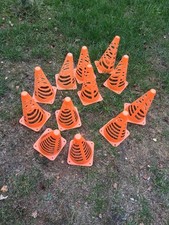 12 Orange Lightweight Cones Sports Training Cones