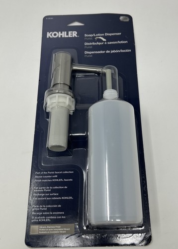 Kohler K-35761-VS Puristischer Seifen- oder Lotionspender 16 Unzen - Lebendiger Edelstahl