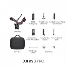 DJI RS 3 Pro Combo (95% New) - Complete Stabilizer Package, Pro-Level**
