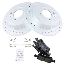 TRQ BKA20990 Brake Kit For Mini Cooper 2002-2006 Rear 34216762871