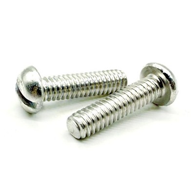 #8-32x3/8'' Aluminum Slotted Round Head Machine Screw