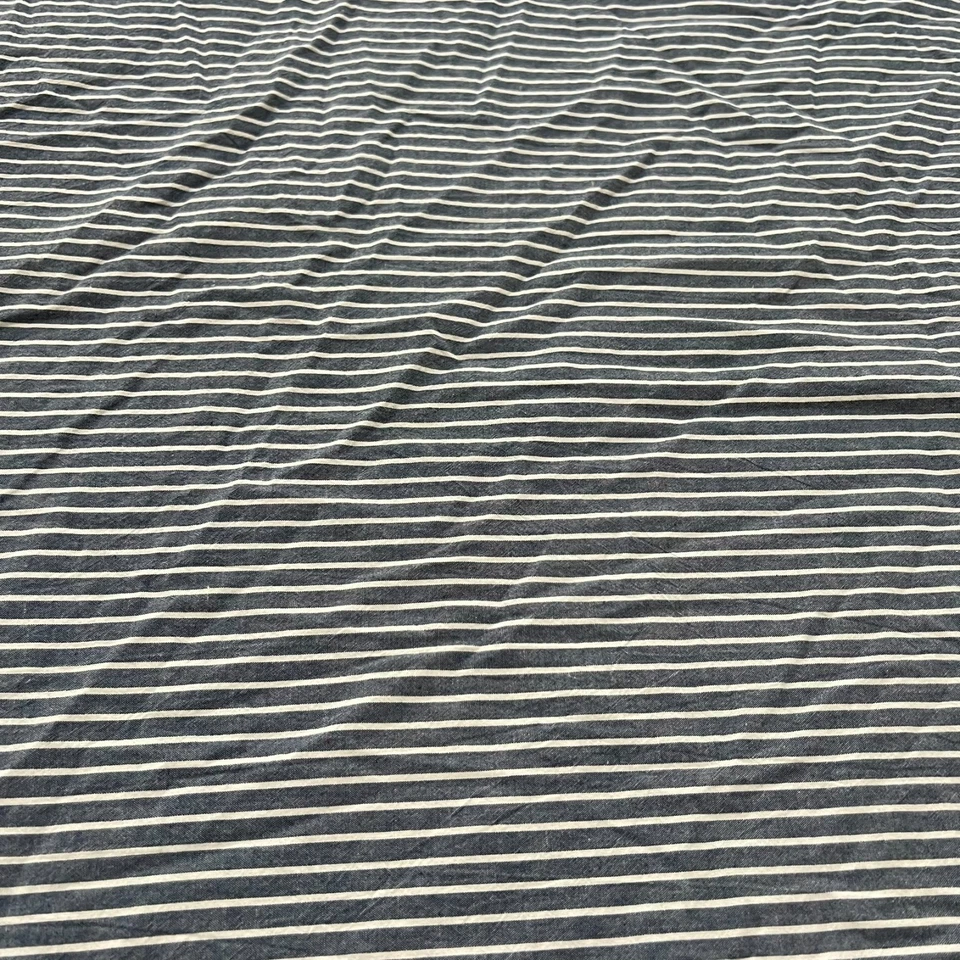 Juego de funda e inserción nórdica Wake in Cloud Twin rayas azules y blancas 65 x 88" Foto 2 de 4