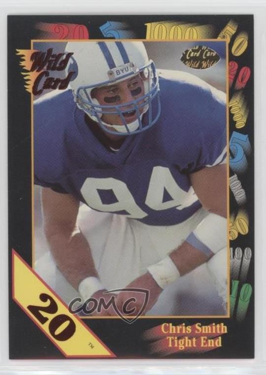 1991 Wild Card Draft 20 Stripe Chuck Smith Chris Smith #124 Rookie RC 07rd