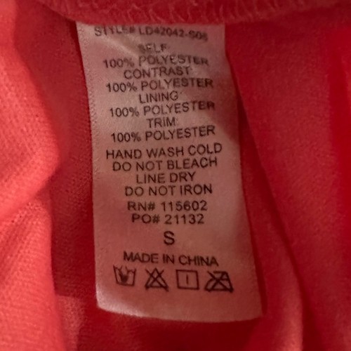 LUSH NWT Social Grace Lace Dress Women’s Size Small Coral Sleeveless Back Cutout - Foto 10 di 11