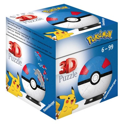 Ravensburger 3D Puzzle 11265 - Puzzle-Ball Pokémon Pokéballs - Superball - [EN]