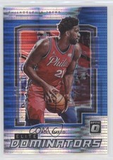 2021 Panini Donruss Optic Elite Dominators Blue Pulsar Prizm Joel Embiid #4 7m3