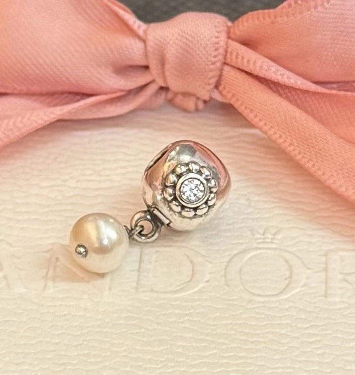 Original Pandora Clip „Perle der Weisheit“ Rarität silber 925 #790873P - Bild 3 von 4