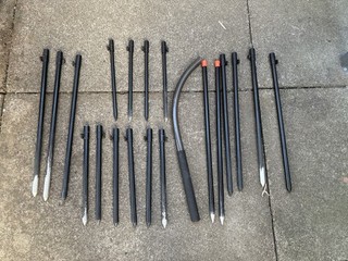 Carp Fishing Bankstick Joblot With Distance Sticks And Throwing Stick