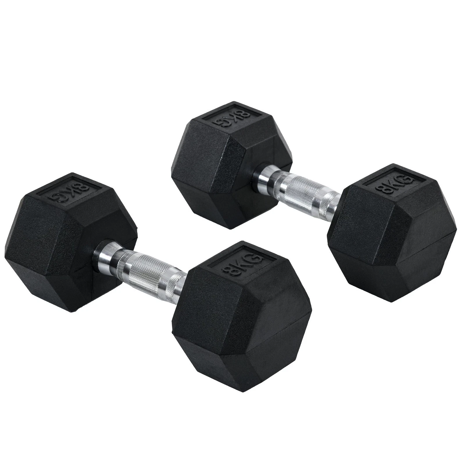 HOMCOM Hexagonal Dumbbells Kit Weight Lifting Exercise for Home Fitness 2x8kg
Opens in a new window