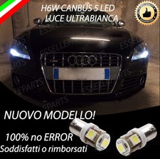COPPIA LUCI DI POSIZIONE 5 LED PER  AUDI TT H6W CANBUS 100% NO ERRORE