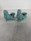 2 Vintage McCoy Singing Bird  Planters