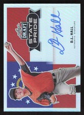 2017 LEAF METAL DRAFT D.L. HALL SP-DLH STATE PRIDE AUTOGRAPH BALTIMORE ORIOLES