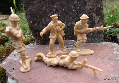 AIRFIX REVELL ATLANTIC MATCHBOX MARX / 4 SOLDATS ANGLAIS 8TH ARMY WW2 - Photo 1/2
