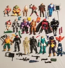 Vintage 1970’s 80's 90s Mixed Lot Figures Weapons Accessories Parts In EUC View