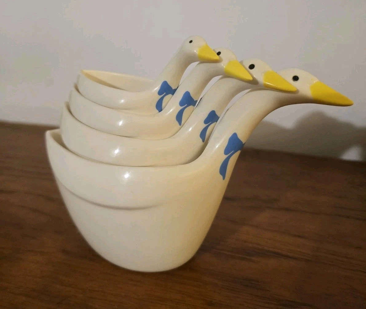 Vintage Nesting Geese With Ribbons Measuring Cups Country Aunt Rhody Bows
Opens in a new window or t