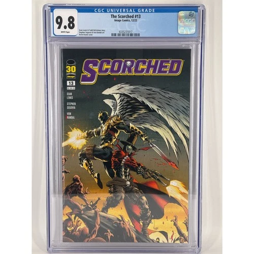 The Scorched 13 Keane Cover ‘A’ Variant High-Grade 9.8 CGC. Todd McFarlane Spawn