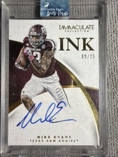 2015 Panini Immaculate Collection - Immaculate Ink Mike Evans #73 /25 (AU)