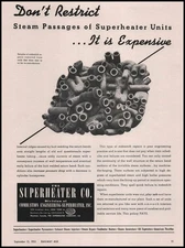 1952 Combustion Engineering Superheater Inc. Photo Train Steam Passages Print Ad