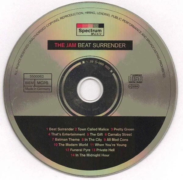Jam Beat Surrender CD UK Spectrum 1993 5500062 - Bild 3 von 3
