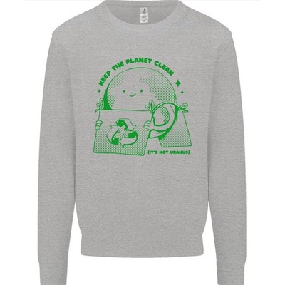 Climate Change Behalte The Planet Clean Herren Sweatshirt Pullover