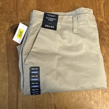 Roundtree Yorke Perfect Chino Andrew Pants Flat Front 36W x30L 36x29.5