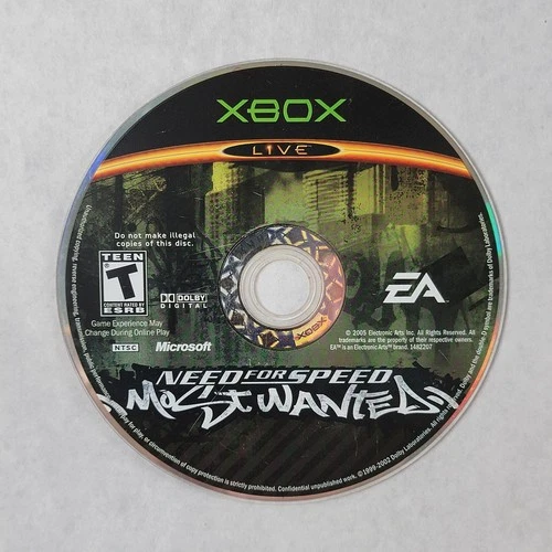 Need For Speed Most Wanted - Loose Microsoft Original Xbox Disc