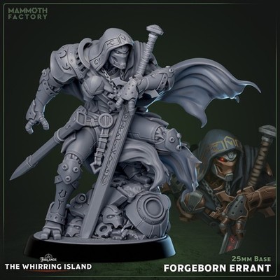Forgeborn Errant - Warforged Paladin | Mammoth Factory | D&D | 25mm