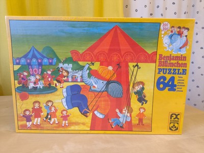 Benjamin Blümchen Puzzle FX Schmid Vintage   NEU Vollständig   64 Teile   1984