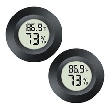 2 Pack Hygrometer Thermometer Digital Humidity Meter Indoor/Outdoor Humidity
