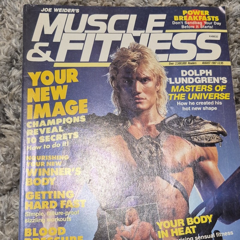Muscle & Fitness Joe Weider August 1987 Fitness Bodybuilding Dolph Lundgren
