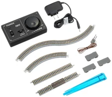 Tomytec TOMIX N Gauge Mini Rail Set 90098 Track & Power Unit, Basic Oval