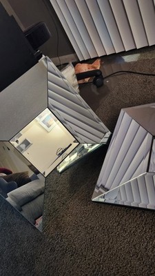  RARE 2012 Z GALLERIE CONVEX AND CONCAVE MIRROR DUO