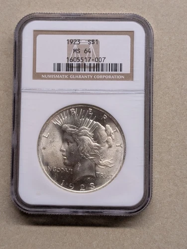 1923 Peace Silver Dollar $1 - NGC MS64