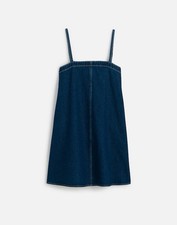 Madewell Denim A-Line Mini Dress in Bright Rinse Wash, Size XS