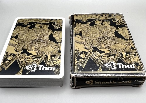 Vintage Thai Airways Playing Cards - Smooth As Silk - Unused Deck - Picture 7 of 7