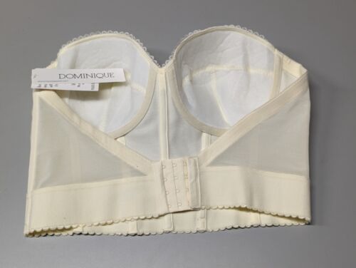 Dominique Apparel Women's Low Back Longline Corset Bra- Ivory - Picture 2 of 5