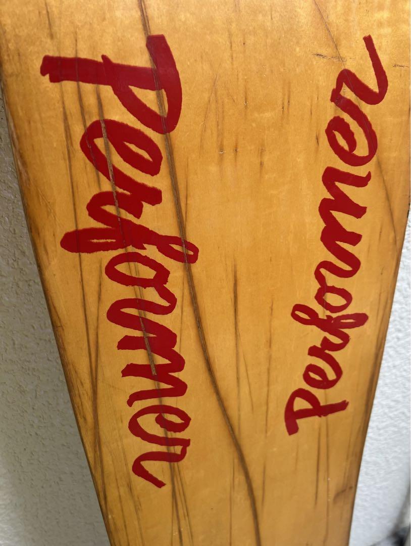 BURTON SNOWBOARD 1985 PERFOMER With Binding Wooden Board