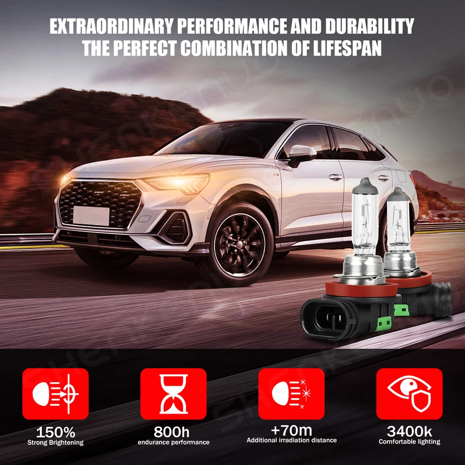 For Buick Verano 2012-2017 Halogen Headlight Bulbs High Low Beam Kit - Image 4 of 4