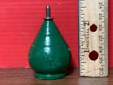 Vintage Solid Green Wooden Spinning Top