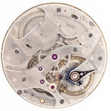 E. Howard Series 14 Model 1921 10-Size 21-Jewel Antique Pocket Watch Movement