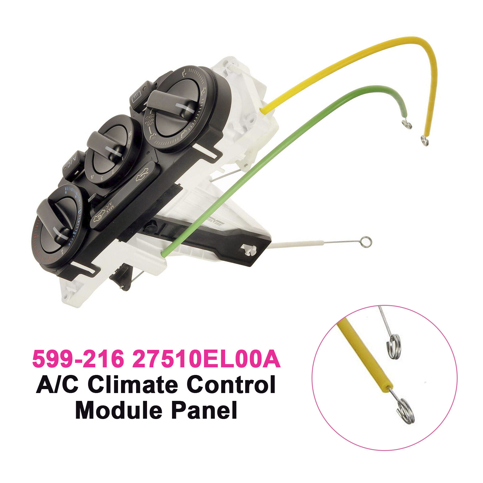 A/C Climate Control Module Panel 599-216 for Nissan Versa 1.6L 1.8L 27510EL00A