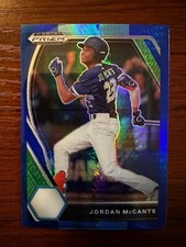 2021 Prizm Draft Picks Jordan McCants Rookie RC Blue Wave
