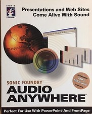 Sonic Foundry Audio Anywhere PC Software Windows 9x, NT 4.0 or later