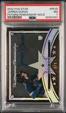 2022 Topps Five Star - Pentamerous Penmanship GOLD #PP-JD Jarren Duran /5 PSA 7
