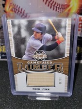 2024 Leaf Lumber Fred Lynn #GUL-31 Game-Used Lumber #11/40 Red Sox