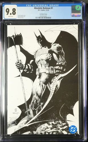 Absolute Batman #1 CGC 9.8 Graded Jim Lee 1:100 Incentive Virgin Variant TOP POP