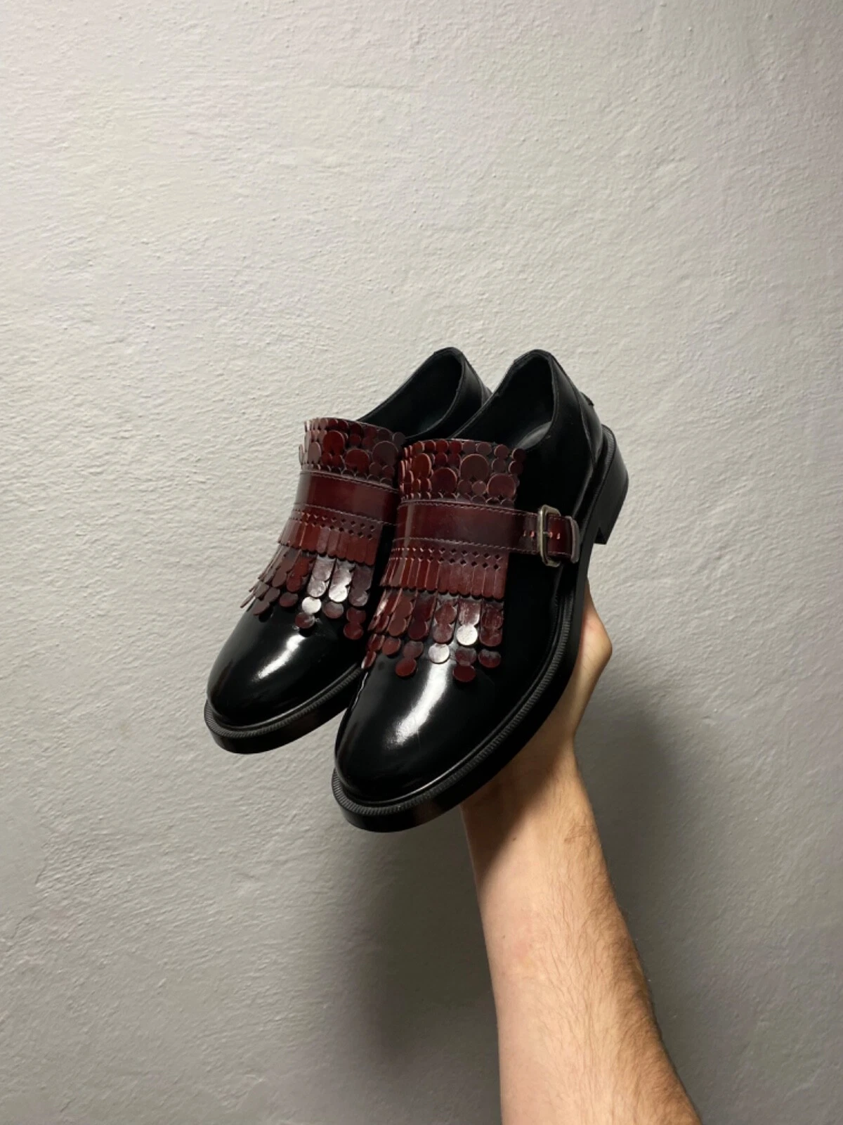 TOD’S MOCASSINI TOD'S donna Gomma ZP Frangia grafica pizzo pelle EU 37 5