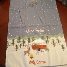 TERRY CAMPING TEA TOWEL KAY DEE DESIGNS 25''L X 16''W 100% COTTON
