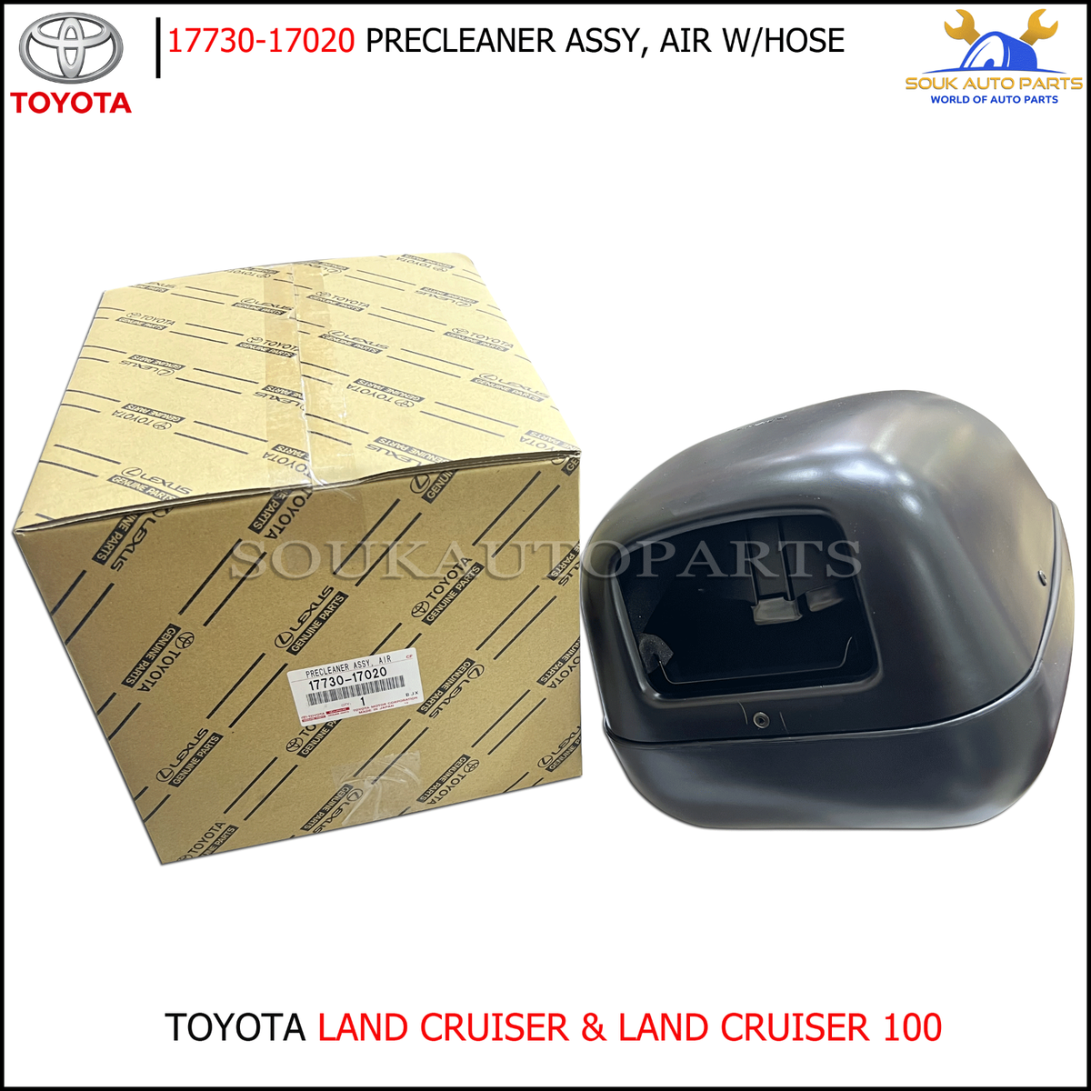 17730-17020 Genuine Toyota PRECLEANER ASSY, AIR W/HOSE 1773017020